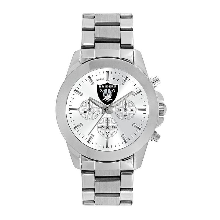 Women's Game Time Oakland Raiders Knockout Watch, Silver