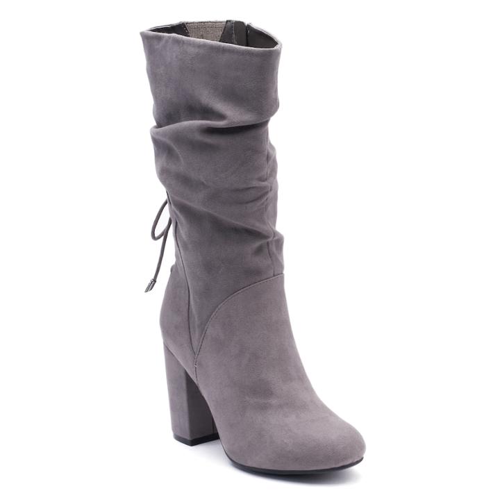 Apt. 9&reg; Nurse Women's High Heel Boots, Size: 6, Grey