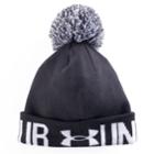 Women's Under Armour Logo Pom Pom Beanie, Black
