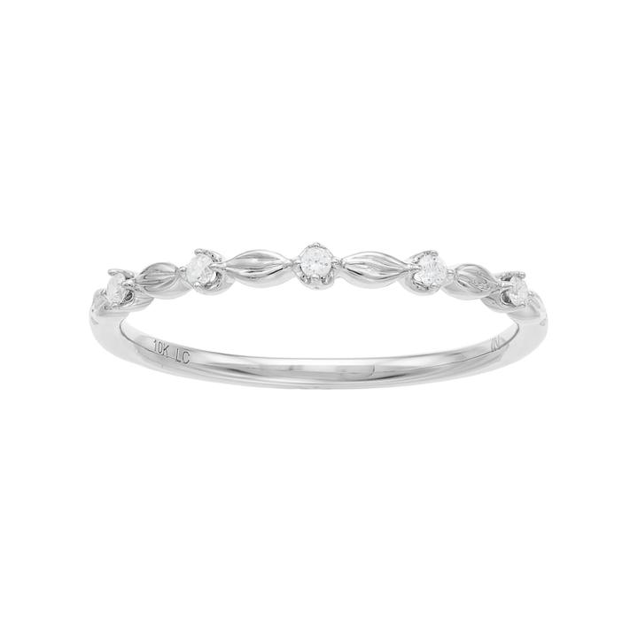 Lc Lauren Conrad 10k White Gold Diamond Accent Marquise Ring, Women's, Size: 7