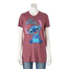 Disney's Juniors' Lilo & Stitch Graphic Tee, Girl's, Size: Medium, Purple Oth