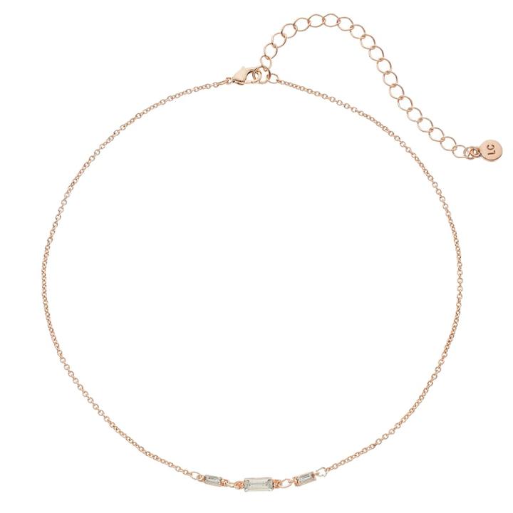Lc Lauren Conrad Graduated Baguette Choker Necklace, Women's, Light Pink