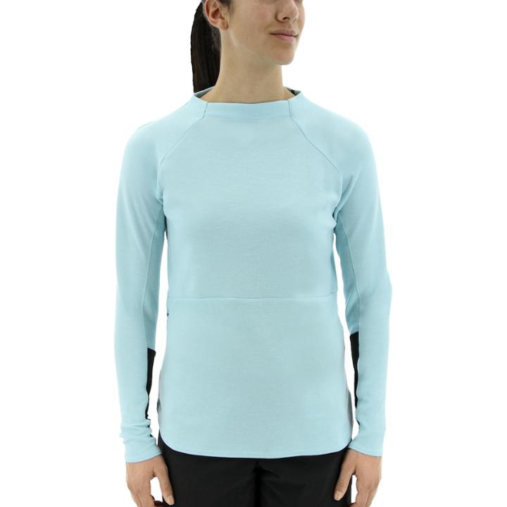 Women's Adidas Outdoor Climb The City Wool Blend Tee, Size: Xl, Med Blue