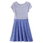 Girls 4-10 Jumping Beans&reg; Print Skater Dress, Girl's, Size: 6x, Blue (navy)