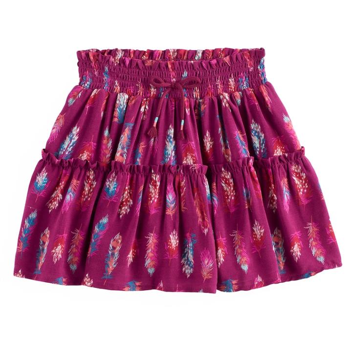 Girls 4-12 Sonoma Goods For Life&trade; Ruffle Skort, Size: 5, Med Purple