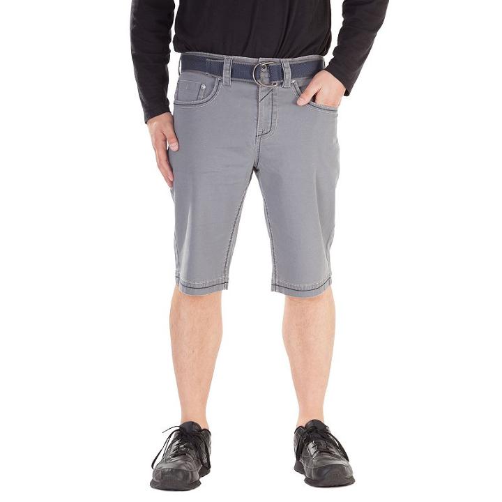 Men's Axe & Crown Relaxed-fit Embroidered Pocket Shorts, Size: 38, Light Grey