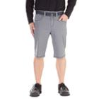 Men's Axe & Crown Relaxed-fit Embroidered Pocket Shorts, Size: 38, Light Grey