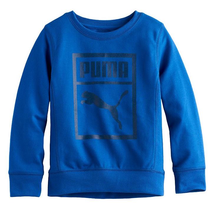 Boys 4-7 Puma Soft Sweatshirt, Size: 5, Blue Other