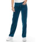 Petite Tek Gear&reg; Velour Drawstring Pants, Women's, Size: L Petite, Turquoise/blue (turq/aqua)
