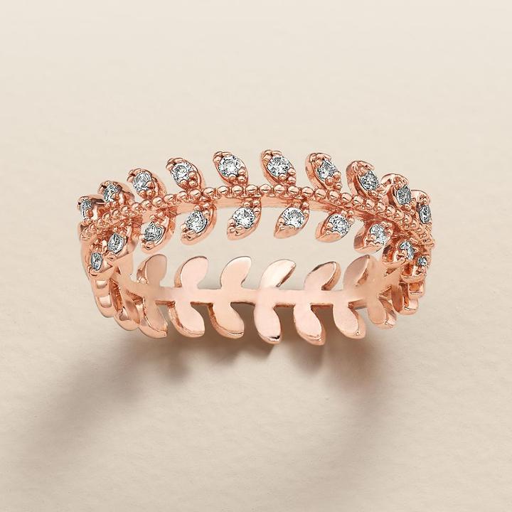 Lc Lauren Conrad Runway Collection Cubic Zirconia Branch Ring, Women's, Size: 7