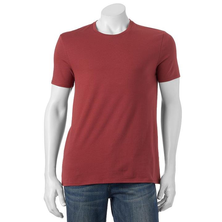 Men's Apt. 9 Solid Tee, Size: Xl, Dark Red