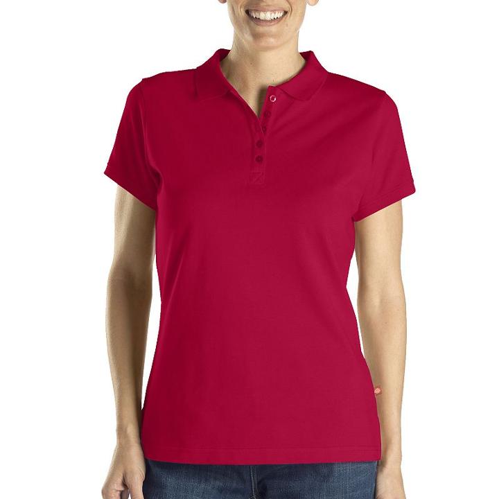 Dickies Performance Pique Polo - Women's, Size: Xxl, Brt Red