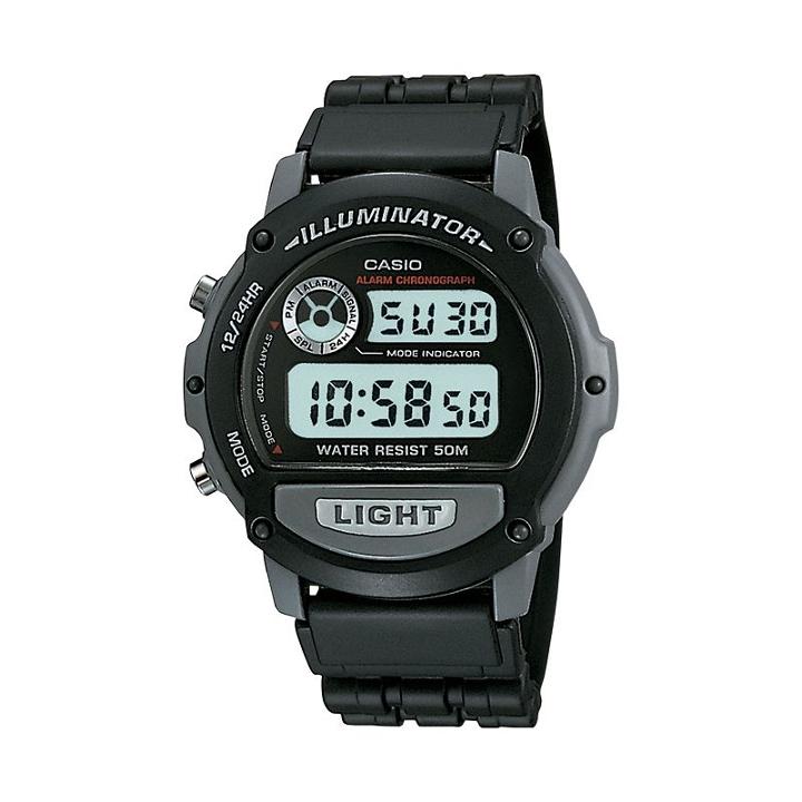 Casio Men's Sports Digital Chronograph Watch - W87h-1v, Black