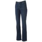 Petite Jennifer Lopez Bootcut Jeans, Women's, Size: 16 Petite, Dark Blue