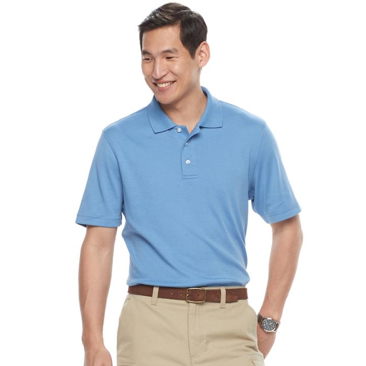 Men's Croft & Barrow&reg; Signature Interlock Polo, Size: Xxl, Med Purple