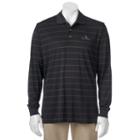 Men's Pebble Beach Classic-fit Striped Performance Golf Polo, Size: Small, Black