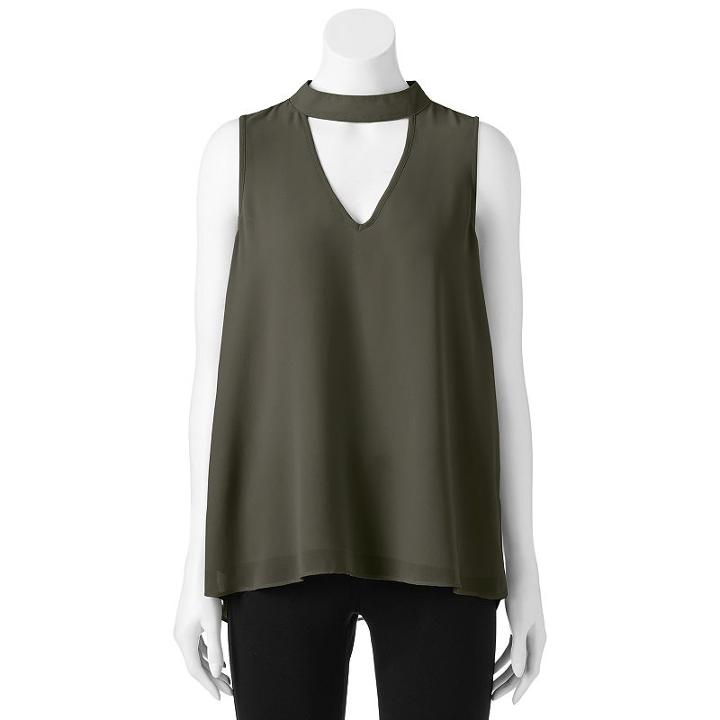 Juniors' My Michelle Choker Tank, Girl's, Size: Xl, Dark Green