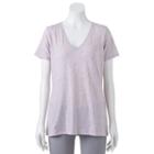 Women's Apt. 9&reg; Essential V-neck Tee, Size: Xl, Brt Pink