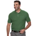 Big & Tall Croft & Barrow&reg; Classic-fit Easy-care Pique Performance Pocket Polo, Men's, Size: 3xl Tall, Med Green
