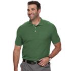 Big & Tall Croft & Barrow&reg; Classic-fit Easy-care Pique Performance Pocket Polo, Men's, Size: 3xl Tall, Med Green