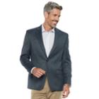 Men's Chaps Classic-fit Patterned Stretch Sport Coat, Size: 50 Long, Blue