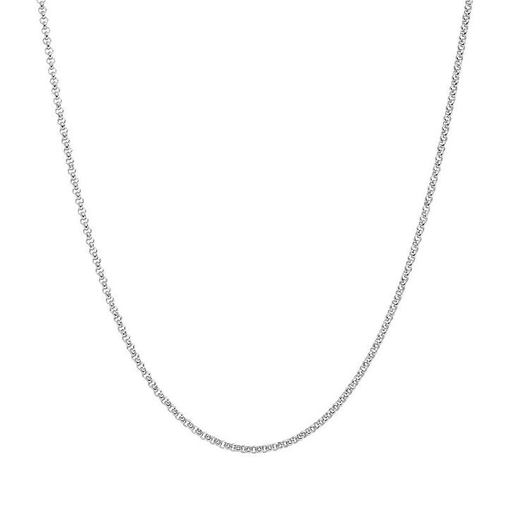 Blue La Rue Stainless Steel Rolo Chain Necklace - 24 In, Women's, Size: 24, Silver