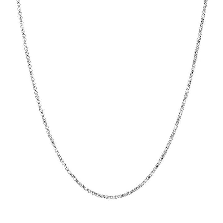 Blue La Rue Stainless Steel Rolo Chain Necklace - 24 In, Women's, Size: 24, Silver