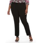 Plus Size Napa Valley Pull-on Pants, Women's, Size: 24 W, Black