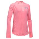 Girls 7-16 Under Armour Tech 1/4-zip Hoodie, Size: Small, 979 Pink