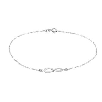 Sterling Summer Infinity Anklet, Women's, Size: 9, Silver