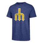 Men's '47 Brand Seattle Mariners Throwback Tee, Size: Medium, Blue
