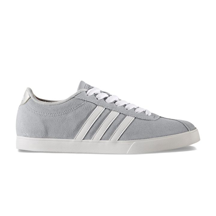 Adidas Courtset Women's Suede Sneakers, Size: 8.5, Silver