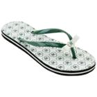 Women's Hawaii Warriors Bow Flip-flops, Size: Xl, Green