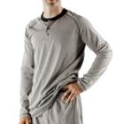 Big & Tall Residence Solid Henley, Men's, Size: 2xlt, Grey
