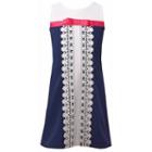Girls 7-16 & Plus Size Bonnie Jean Textured Knit Shift Dress, Size: 14 1/2, Blue (navy)