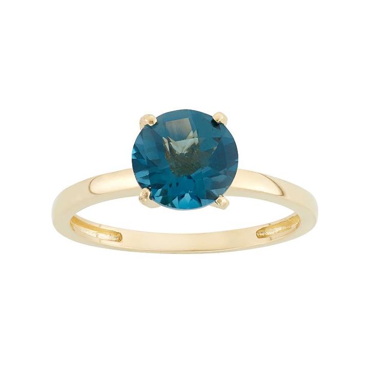 London Blue Topaz 10k Gold Ring, Women's, Size: 6