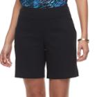 Women's Dana Buchman 8-in. Pull-on Shorts, Size: Xl, Black