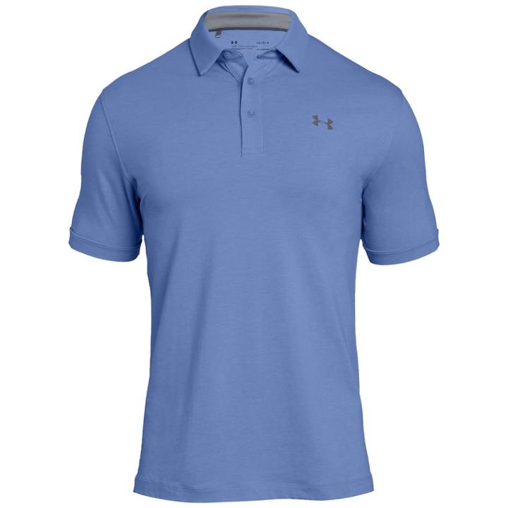 Men's Under Armour Charged Cotton Scramble Golf Polo, Size: Large, Purple