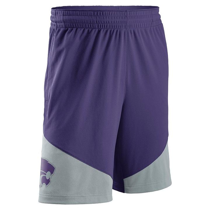 Men's Nike Kansas State Wildcats New Classic Dri-fit Shorts, Size: Xxl, Purple