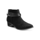 Lc Lauren Conrad Women's Crisscross Ankle Boots, Size: 7.5 Wide, Black