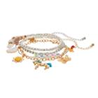 Mudd&reg; Dream, Unicorn & Butterfly Charm Bracelet Set, Women's, Multicolor