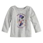 Disney's Minnie Mouse Baby Girl Have A Happy Thanksgiving Long Sleeve Tee By Jumping Beans&reg;, Size: 12 Months, Light Grey