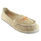 Women's Campus Cruzerz Texas Longhorns Sparkle Cabo Slip-on Shoes, Size: 8, Beig/green (beig/khaki)
