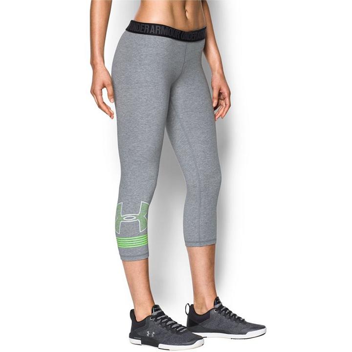 Women's Under Armour Favorite Graphic Capri Leggings, Size: Xl, Dark Grey