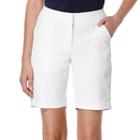 Women's Grand Slam Tech Bermuda Golf Shorts, Size: 14, White