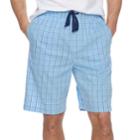 Men's Croft & Barrow&reg; True Comfort Stretch Woven Sleep Shorts, Size: Xl, Med Blue