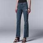 Petite Simply Vera Vera Wang Bootcut Jeans, Women's, Size: 6 Petite, Light Blue