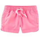 Girls 4-8 Carter's Color Side-split Shorts, Size: 6-6x, Pink