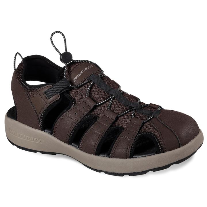 Skechers Journeyman 2.0 Men's Fisherman Sandals, Size: 11 Wide, Dark Brown