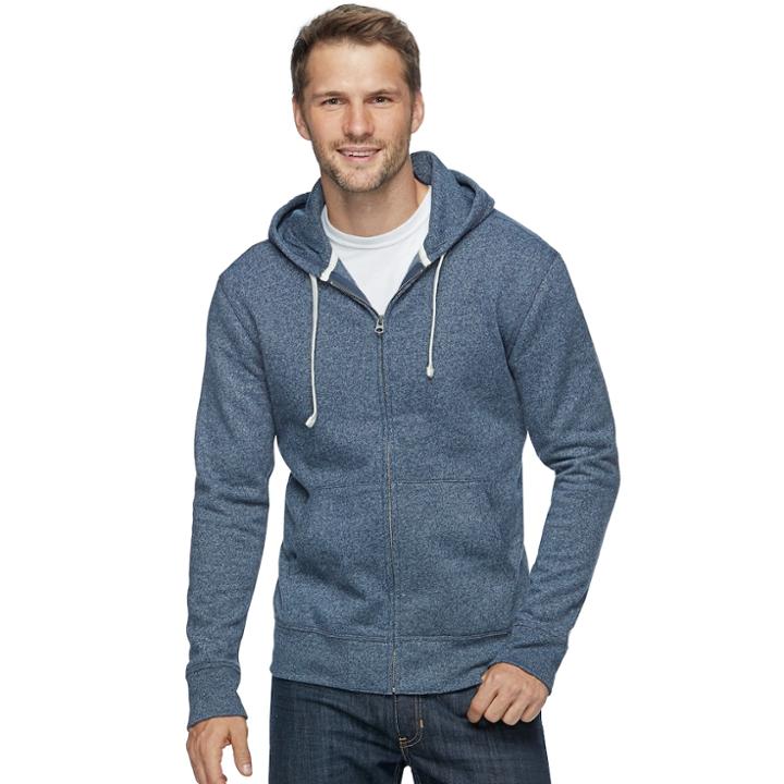 Men's Sonoma Goods For Life&trade; Classic-fit Supersoft Fleece Hoodie, Size: Small, Dark Blue